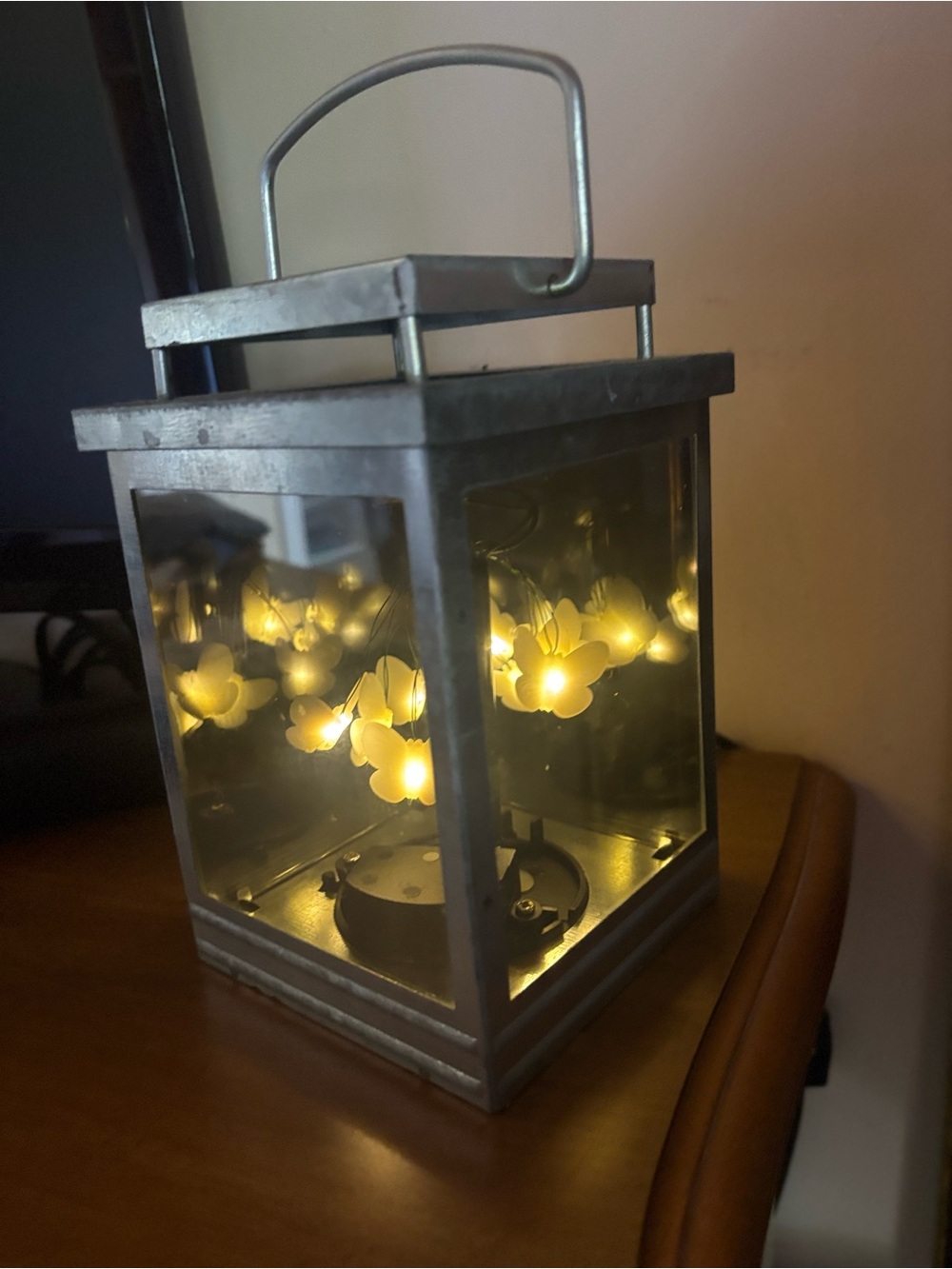 Better Homes And Gardens Silver butterflies LED Lantern Accent Light wax warmer